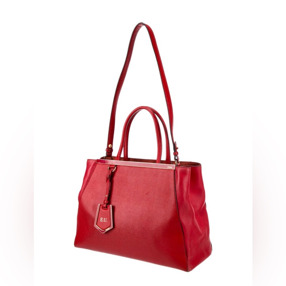 Fendi 2Jours Leather Red Tote - 2001 Collection
• Vintage
• good condition